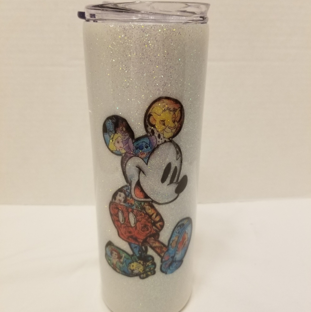 Sparkling Tumbler with Mickey Mouse Art